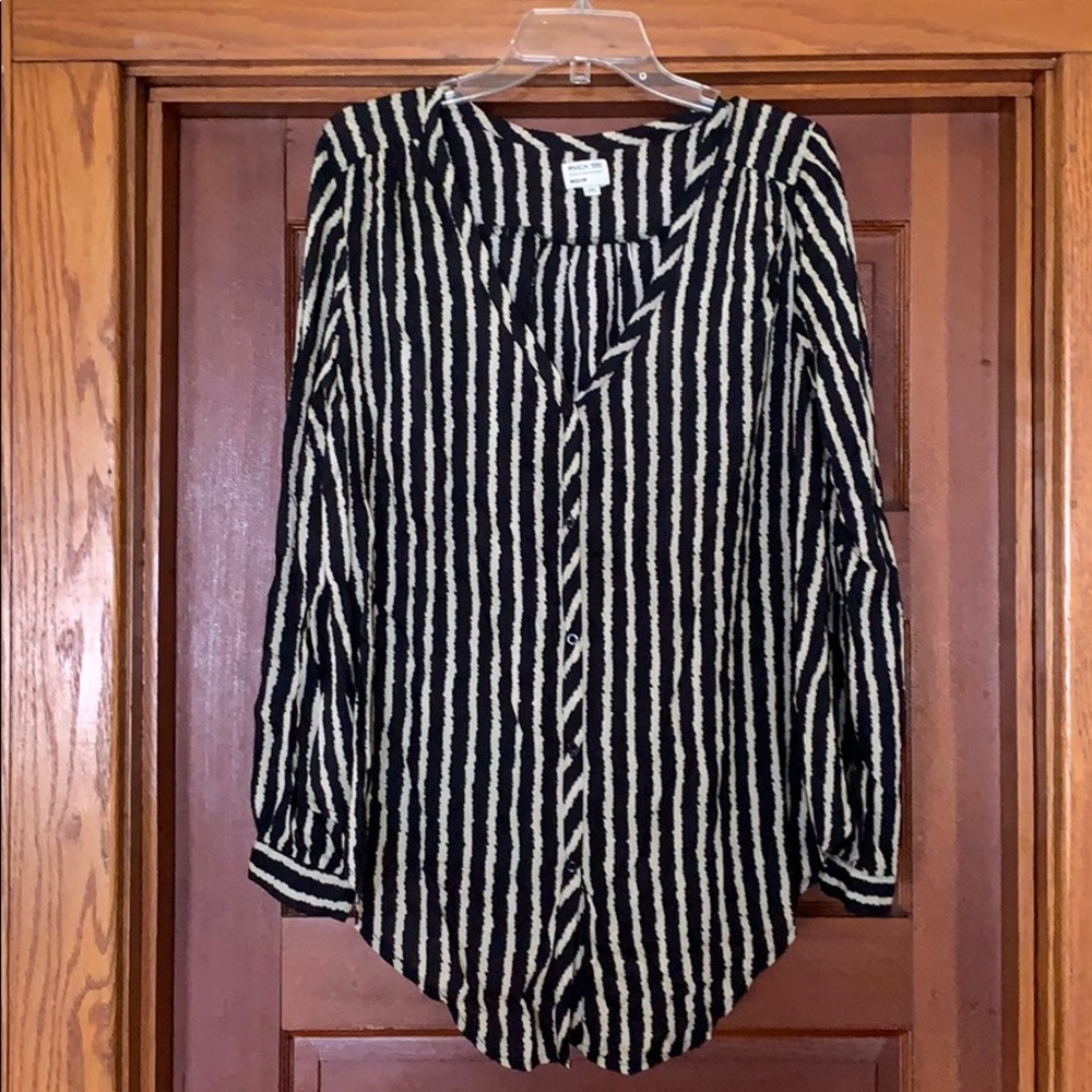 RVCA Long Sleeve Striped Shirt